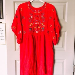 Size M loose floral boho dress